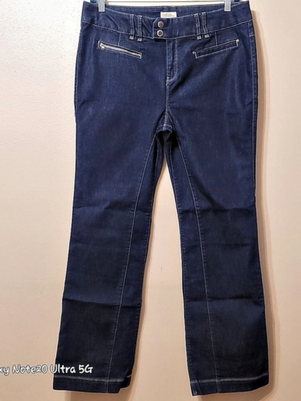 Royal Robbins Wide Waistband Travel Trouser Pants Indigo Blue Stretch Waist-18"